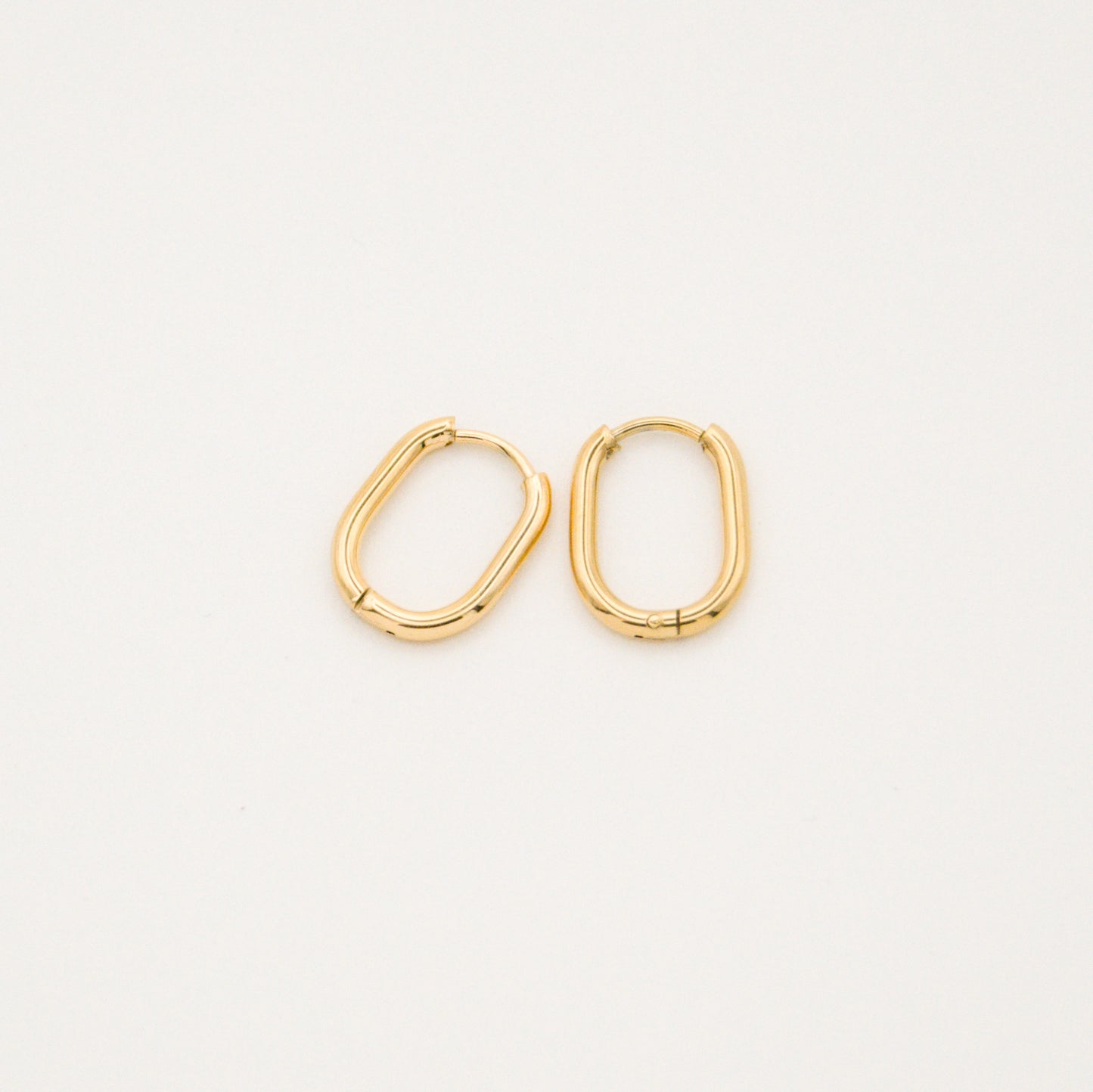 Paperclip Huggie Hoop