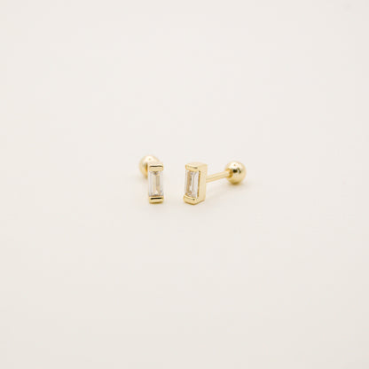 Baguette Vermeil Stud